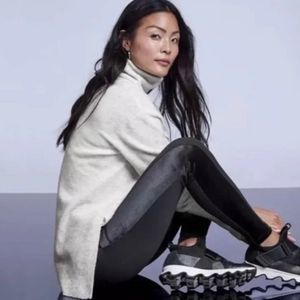 Athleta Women's Pale Blue Hi Low Turtleneck Sweater